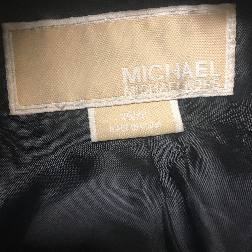 Michael Kors Black Genuine Leather Moto Jacket - Picture 7 of 11